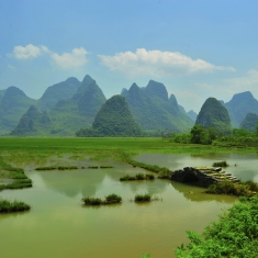 雨后乡村美景