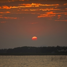 金滩夕阳红