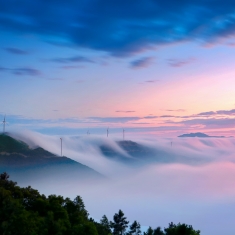 环保能源风电即景